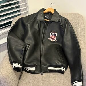 Avirex Authentic Black Leather Jacket